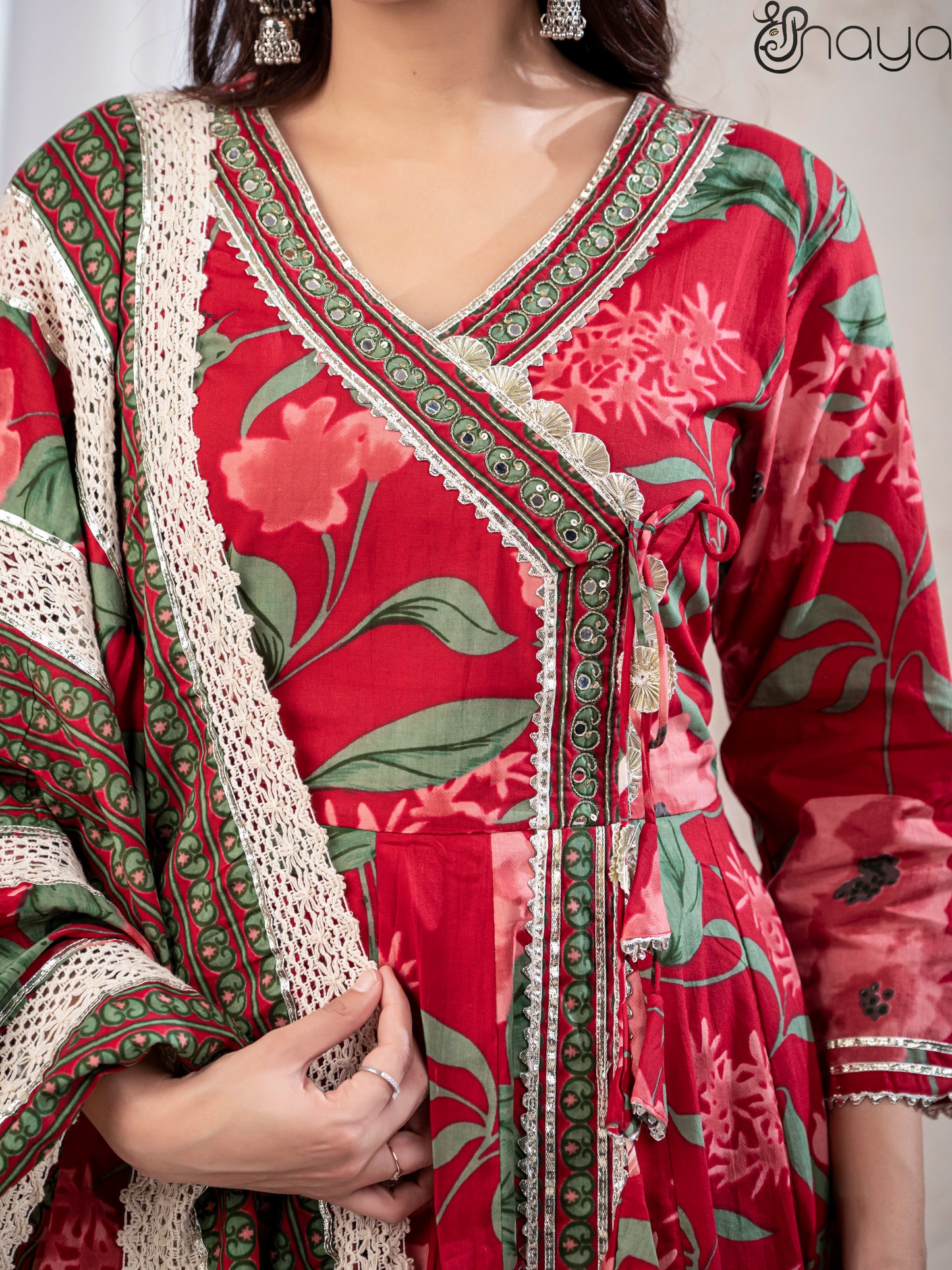 off-white rayon embroidered co-ord set