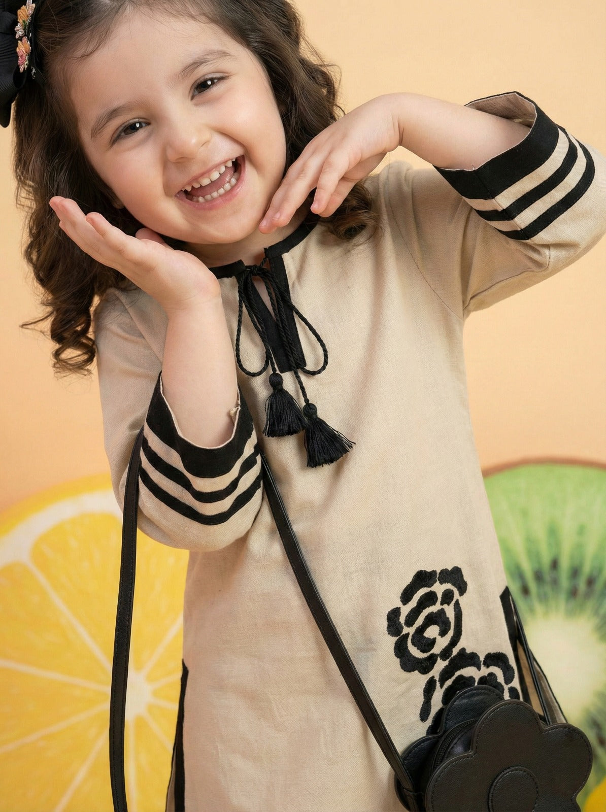girls kids outfits summer cotton wear