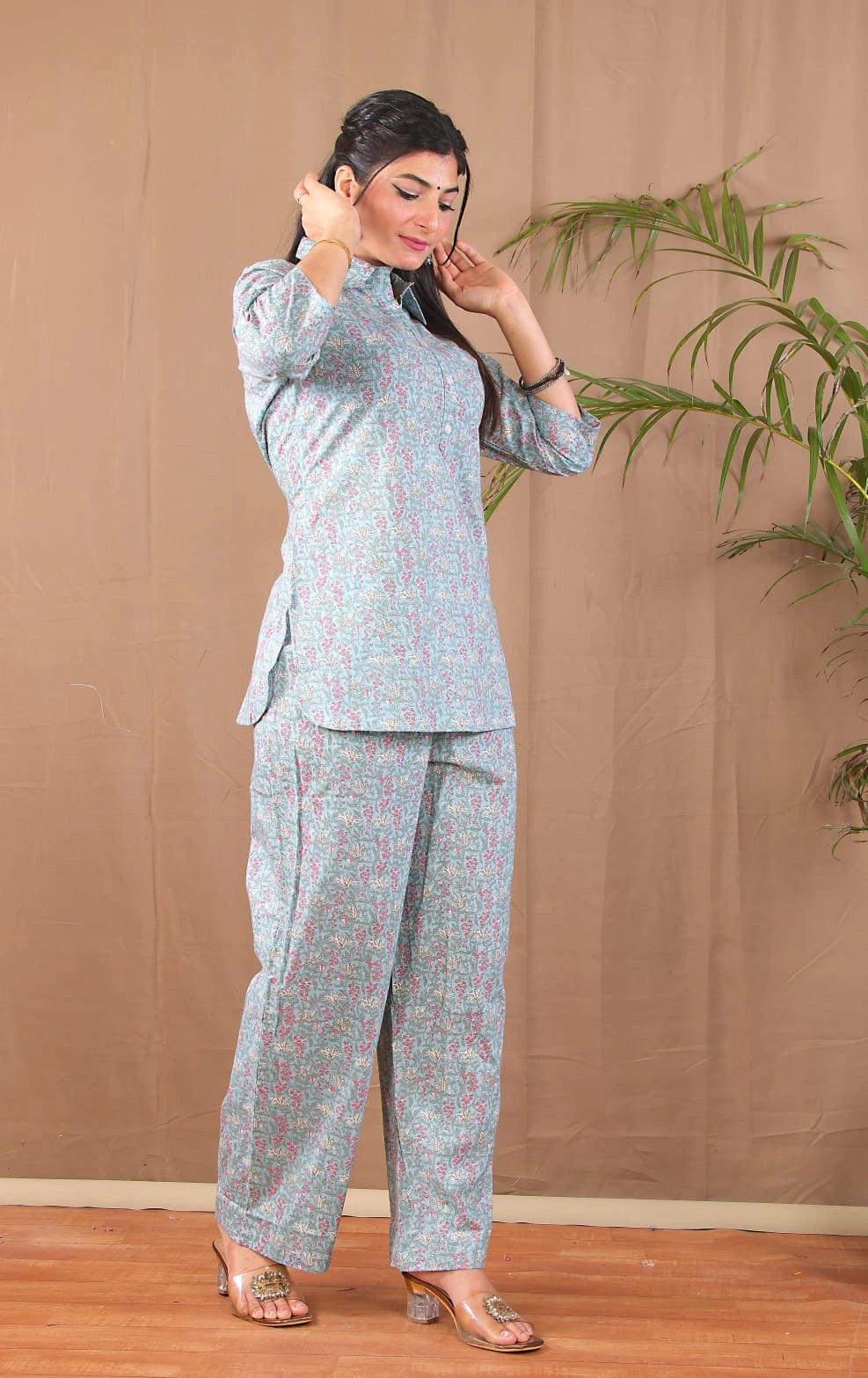 Stylish women’s floral co-ord casual wear