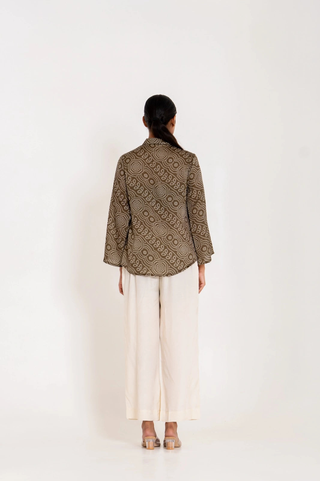 soft crepe bandhej top online