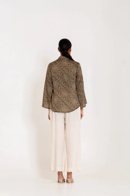 soft crepe bandhej top online