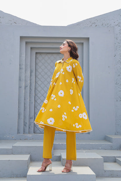 Shreenaya women cotton kurta pant set