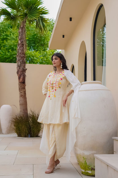 embroidered dhoti set India