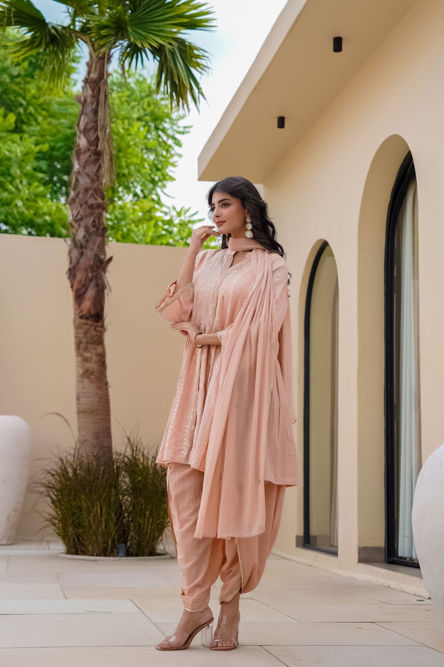 intricate embroidery for a premium festive look
