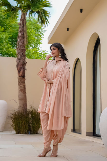 intricate embroidery for a premium festive look