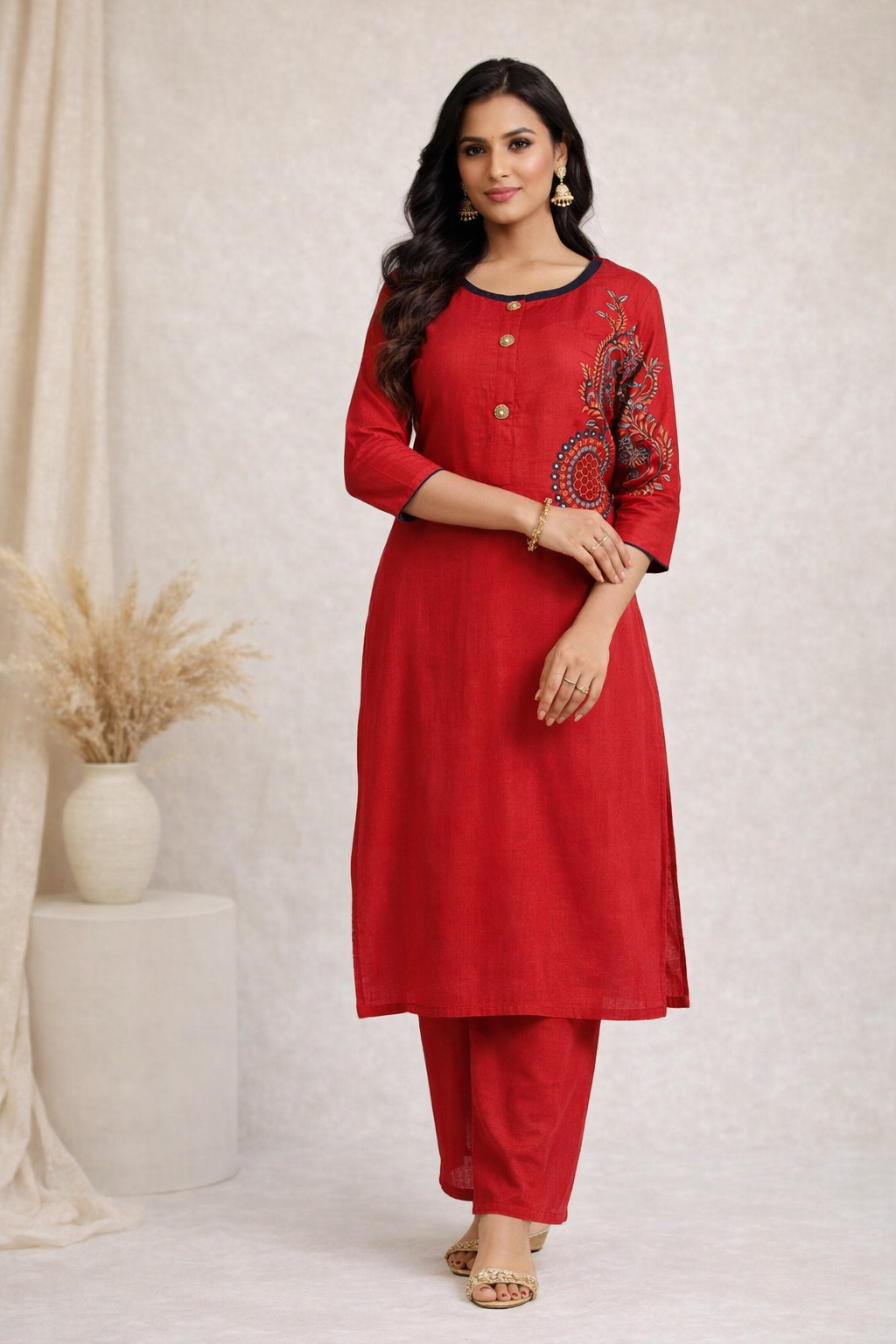 Shreenaya Cotton Kurti Set 