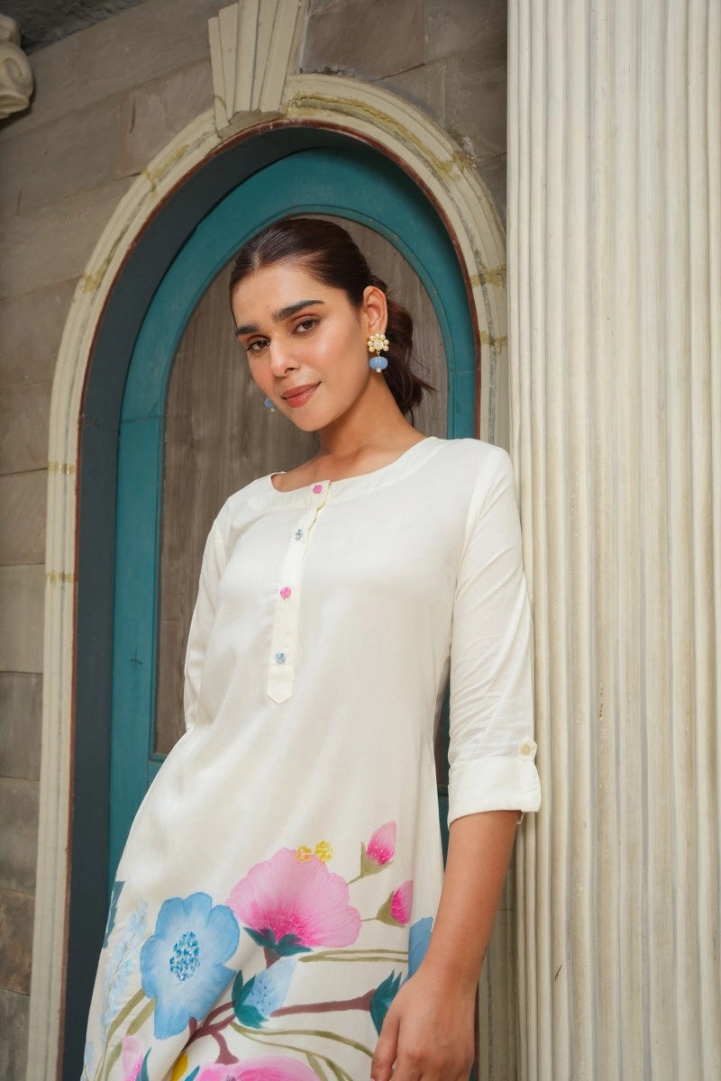 Premium hand painted women co-ord set