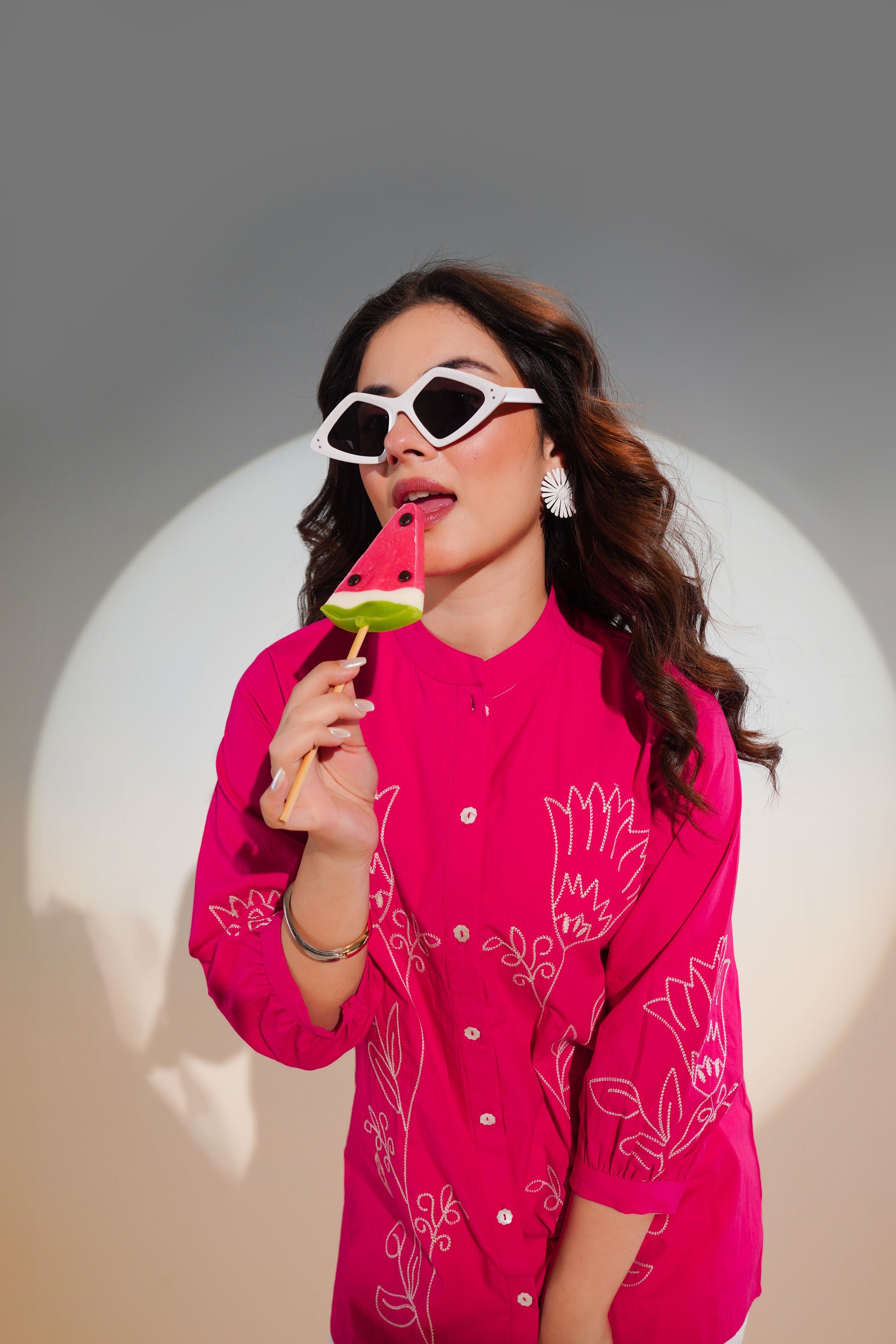 ethnic embroidered shirt